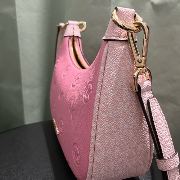Michael Kors Embossed Pink Shoulder Bag - Picture 2 of 9